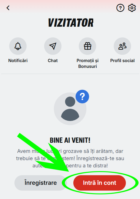 Pasul 1 - inchidere cont Superbet